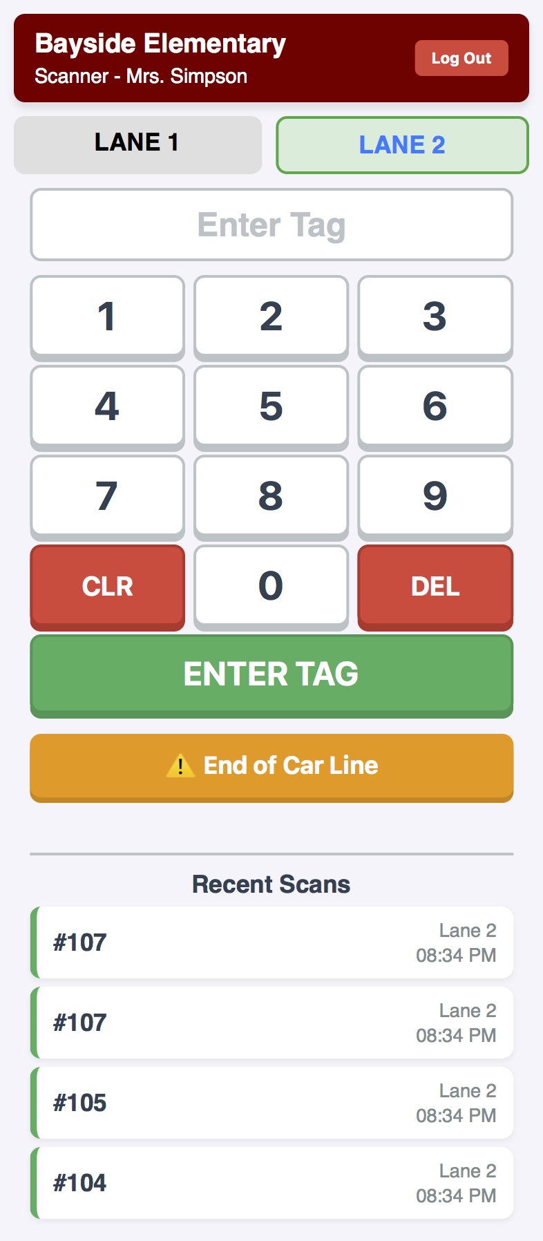 Scanner Layout